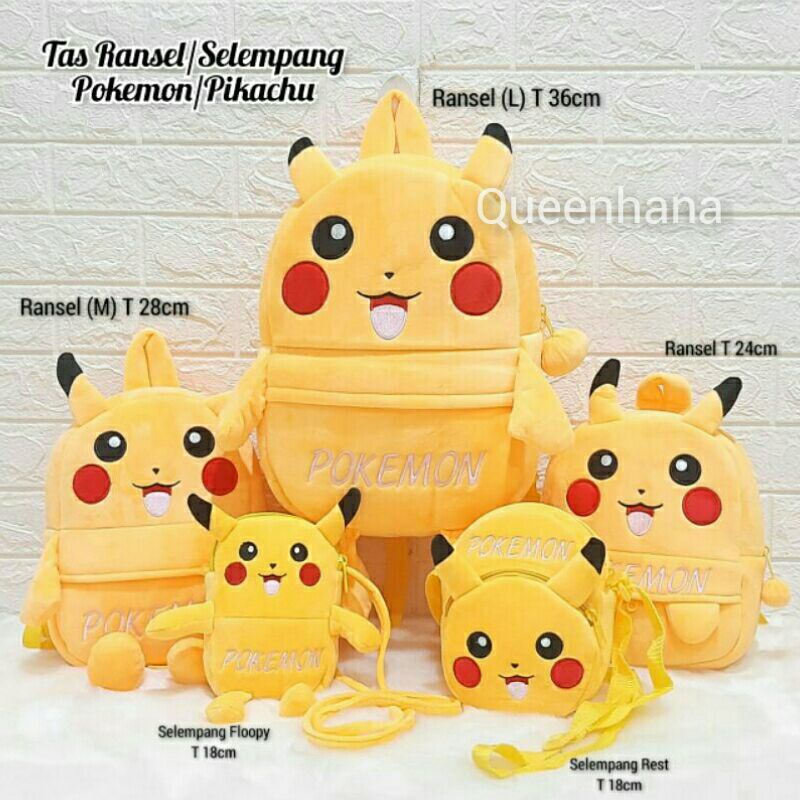 Tas Ransel Pokemon Tas Selempang Pikachu Tas Anak Pokemon