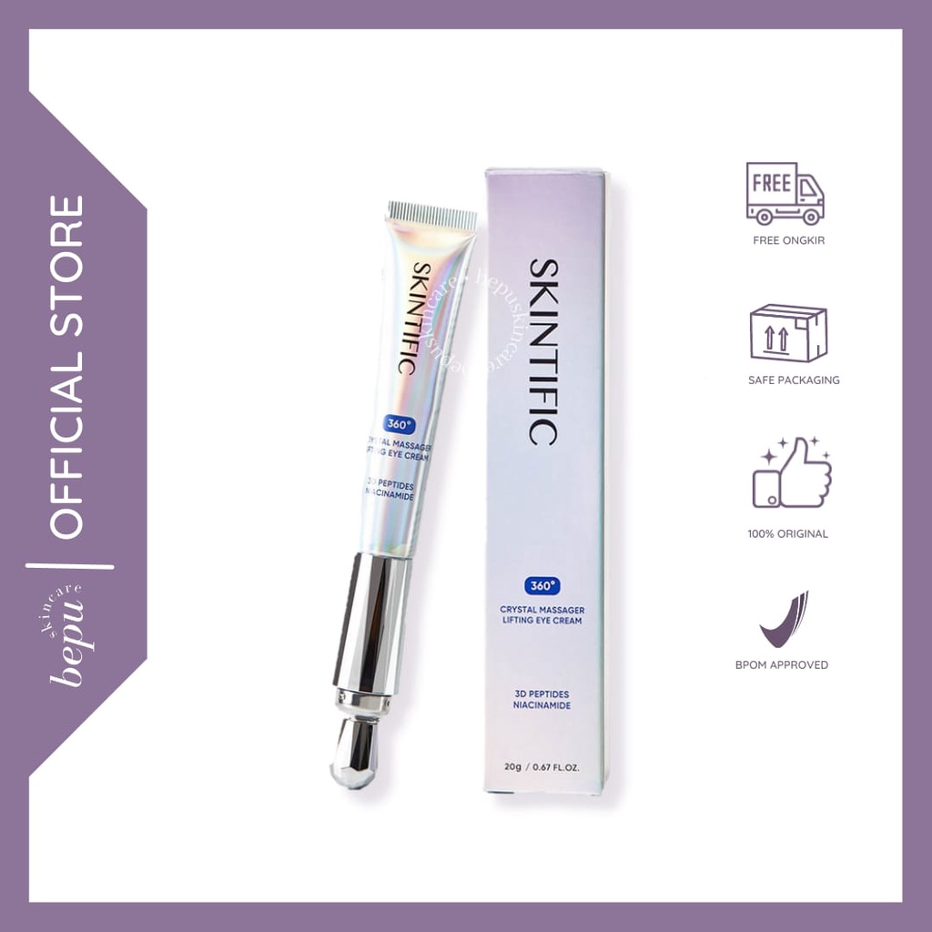 Bepuskicare - SKINTIFIC 360 Crystal Massager Lifting Eye Cream | Eye Cream SKintific | Krim Mata Pan
