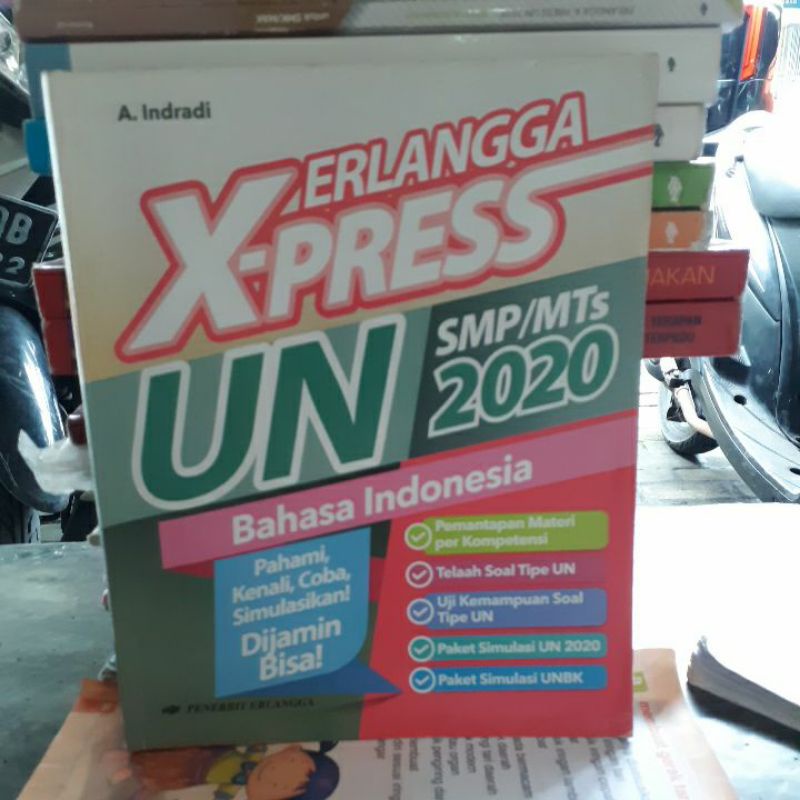 BUKU ORIGINAL ERLANGGA X-PRESS UN SMP/MTA 2020 BAHASA INDONESIA