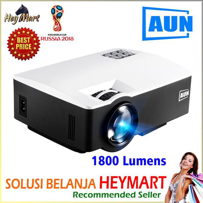 Proyektor Murah Aun Akey-1 1800 Lumens Infokus Nobar Infocus Bola