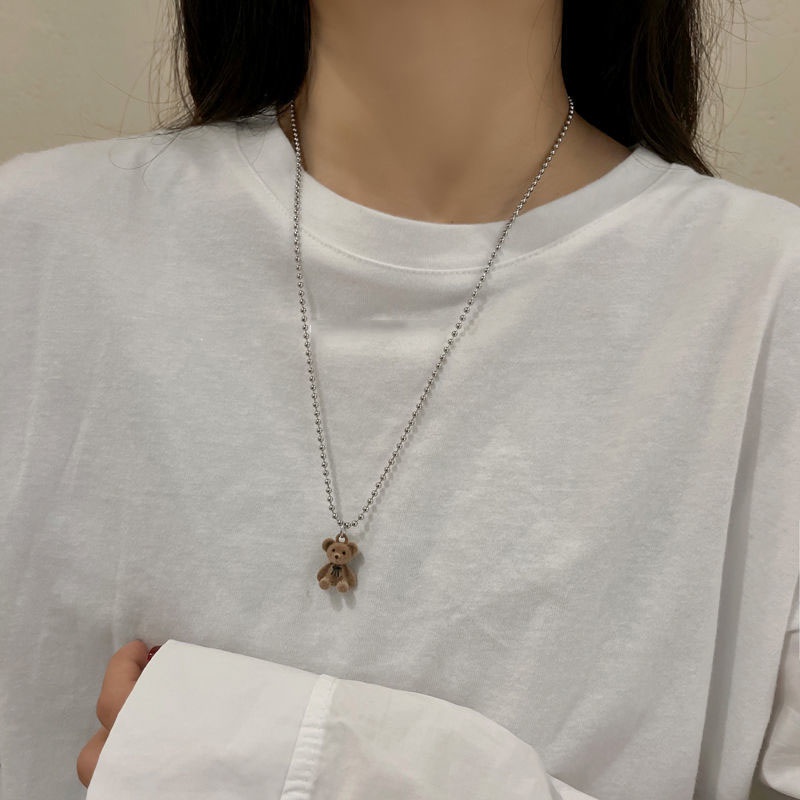 Kalung Rantai Klavikula Dengan Liontin Untuk Sweater-Won