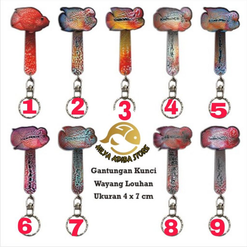 wayang louhan gantungan kunci