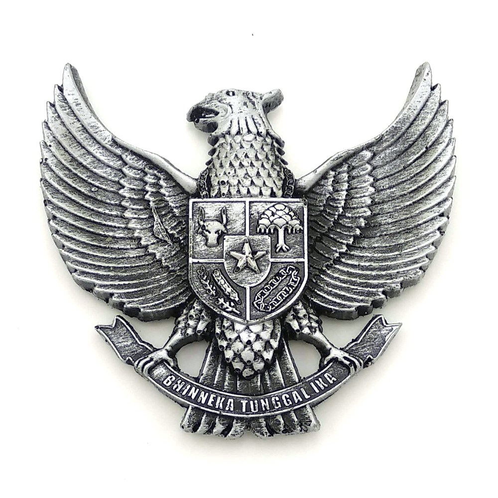 Magnet Kulkas Tempelan Lambang Garuda Pancasila Relief 3D Timbul