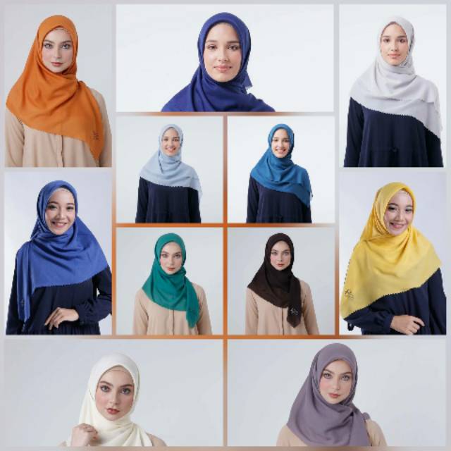 Zoya Fatin Kerudung Segi Empat Wave Scarf