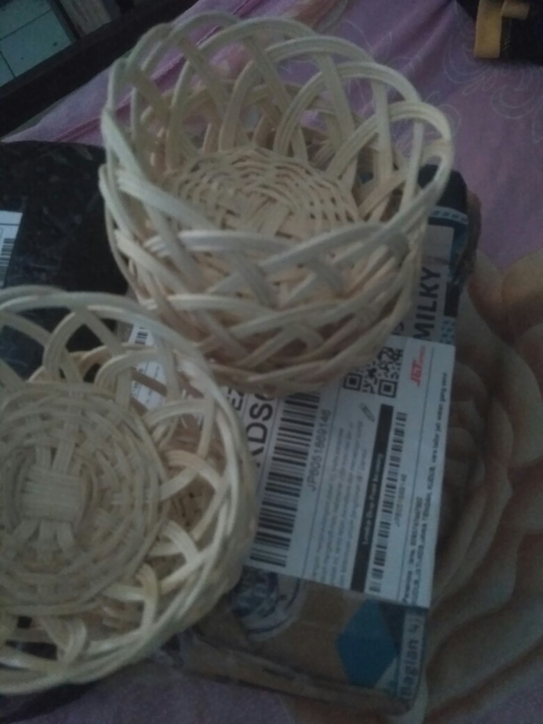 (krj03) Keranjang Permen Rotan D 7 Cm