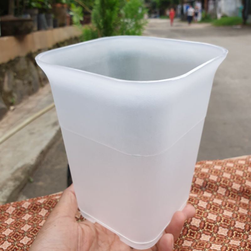 NKT KOTAK JUOSS diameter 12cm pot tinggi 15cm pot murah grosir