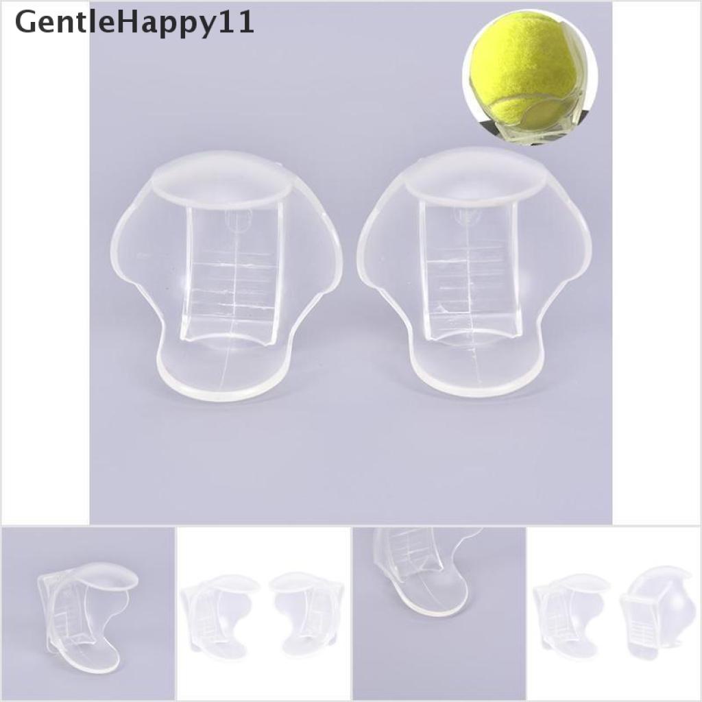 Gentlehappy 1PC Klip &amp; Holder Bola Tenis Profesional Aksesoris Bola Tenis Transparan