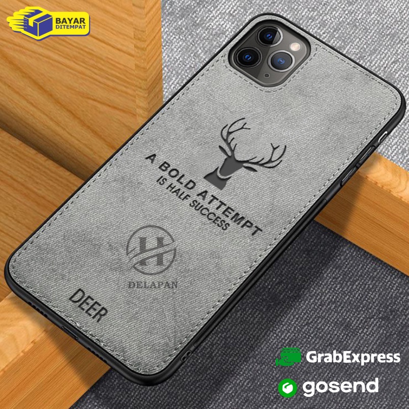 Case Premium Samsung A32 5G Premium TPU Cloth Leather Deer Jeans Premium Fabric