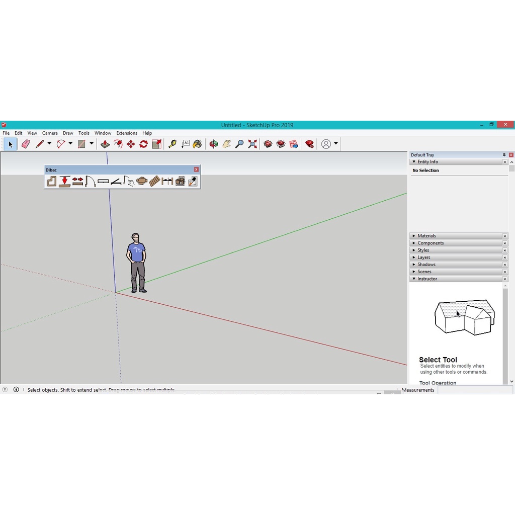Dibac plugins Untuk Sketchup 2019