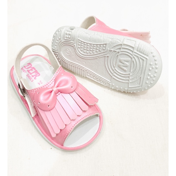 &quot;RAWIS&quot; Sendal Sepatu Anak Perempuan / Cewek Ringan Usia 1 2 3 Tahun Bunyi