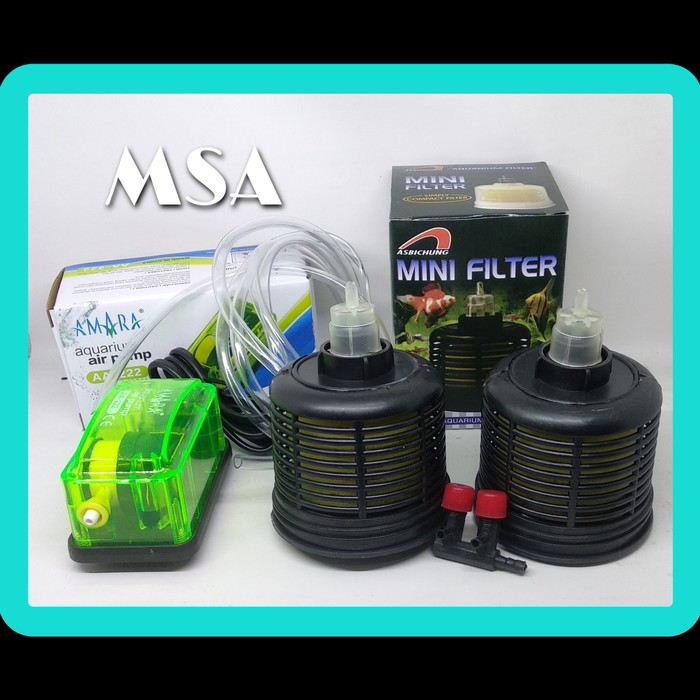 Set Aerator Amara 1 Lubang + 2 Mini Filter