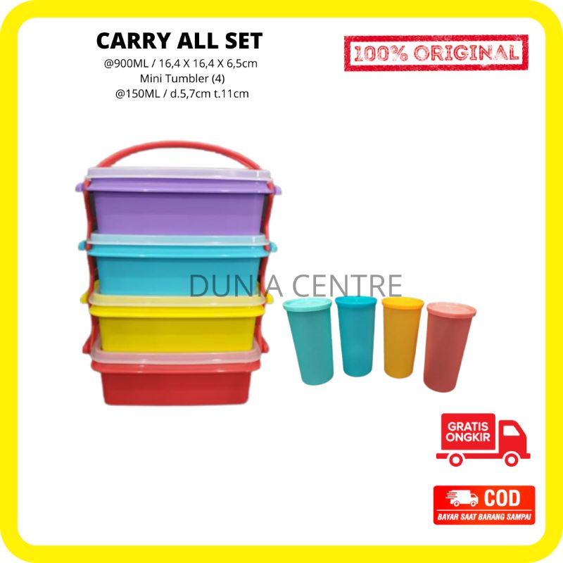 PROMO TUPPERWARE RANTANG CARRY ALL SET ORIGINAL
