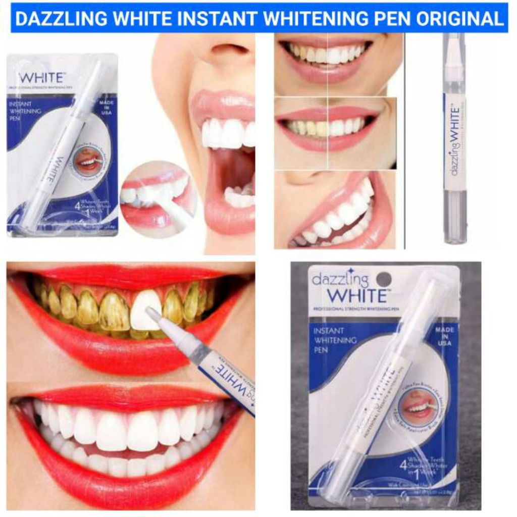 SHINE STAR - [BISA COD] Dazzling White Pen Original - Pemutih Gigi Kuning Permanen Dazzling White Gel Ampuh - Teeth Whitening Activated Charcoal Original Bukan Pemutih Gigi Led