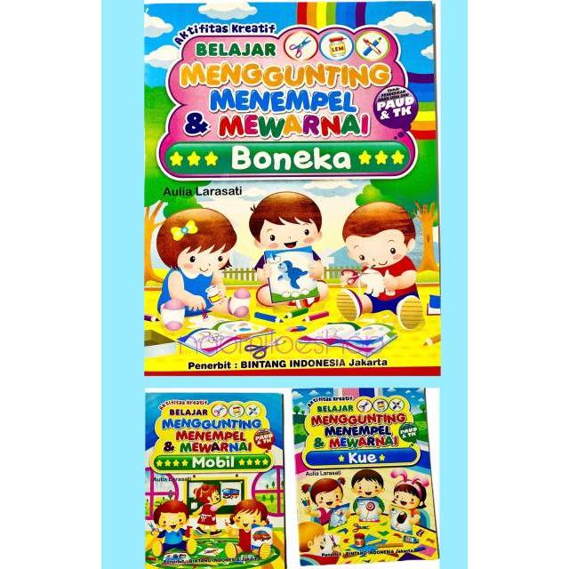 

Buku Anak Menggunting Menempel Mewarnai Untuk TK Dan PAUD