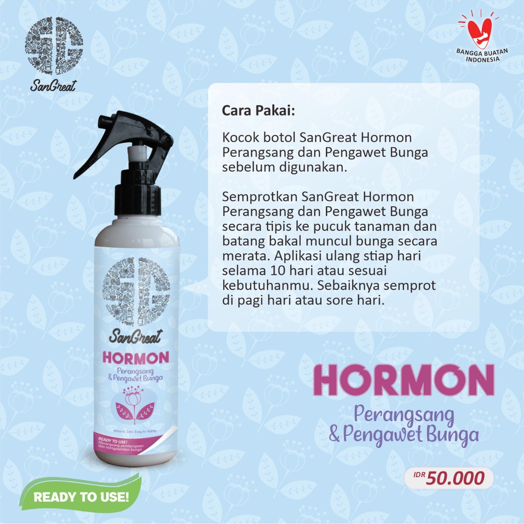 SanGreat Hormon Perangsang Bunga dan Pengawet Bunga  250 ml  Siap Pakai