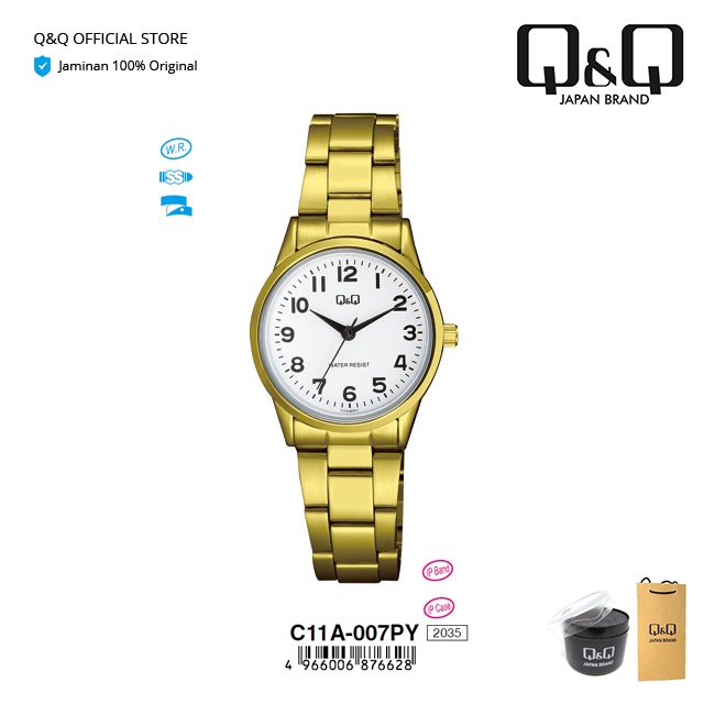 Q&Q QnQ QQ Jam Tangan Arloji Wanita Fashion Analog Rantai Stainless Steel - C11 C11A Water Resist 3 BAR-5