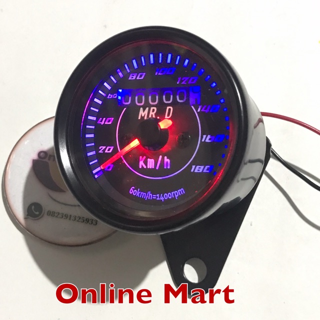 speedometer kilometer hitam analog variasi