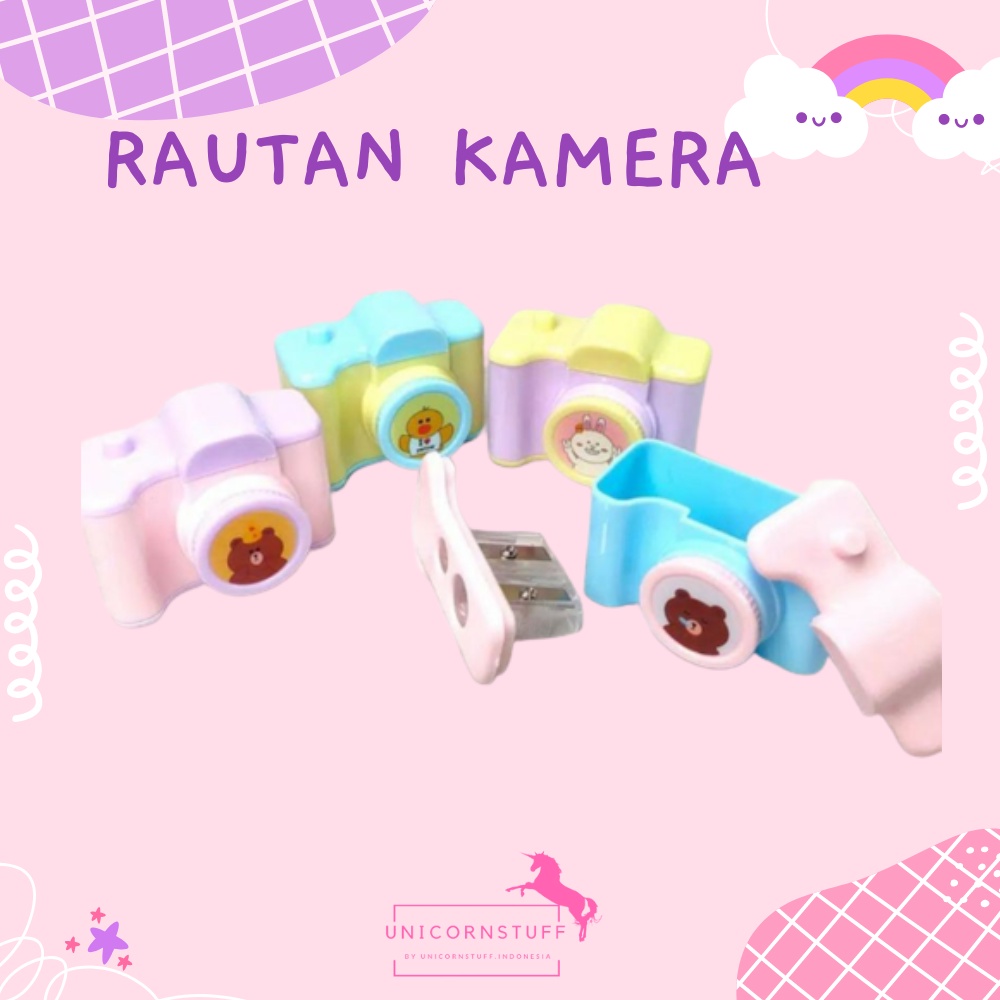 Rautan Pensil Unicorn Lucu Anak Sekolah Alat Tulis Unik Koleksi Kado Hadiah Anak Perempuan Set Penyerut Pensil Closet