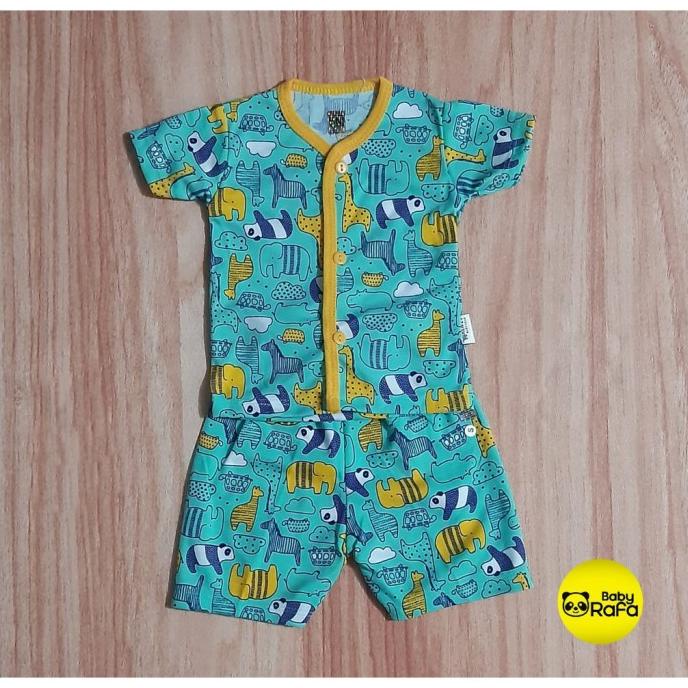 Setelan Baju Bayi Pendek S M L Merk Kenzy Sni Bb543768