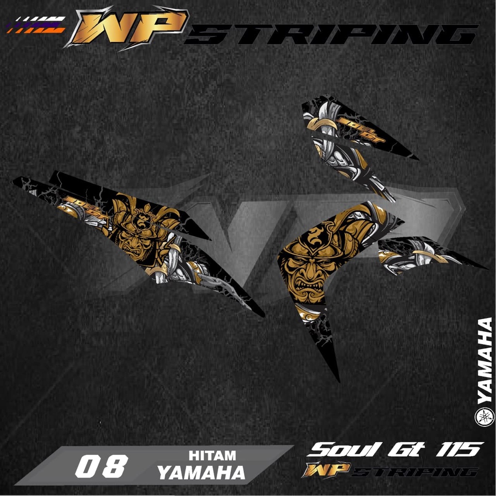 Stiker Striping MIO SOUL GT 115 / Sticker Variasi List Skotlet Motor Yamaha MIO GT SOUL GT 115 / 08