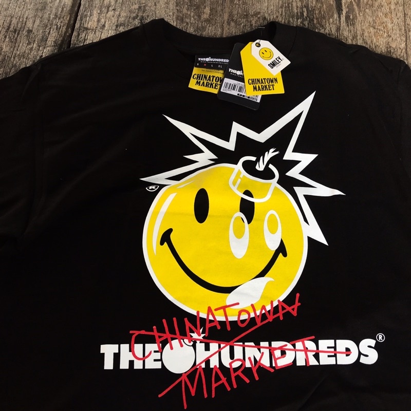 THE HUNDREDS X CHINATOWN CROSSOUT ADAM TSHIRT BLACK