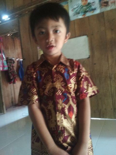 Batik Couple Keluarga Maura Gamis Prodo Modern Seragam Gayatri Kerja Sania Ori Ramadhani Rafa Family