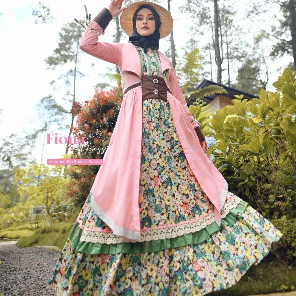 GAMIS ESME FIONA DRESS VICTORIAN ERA SPECIAL EDITION ORIGINAL KEKININAN MODERN TRENDY SIMPLE ELEGANT