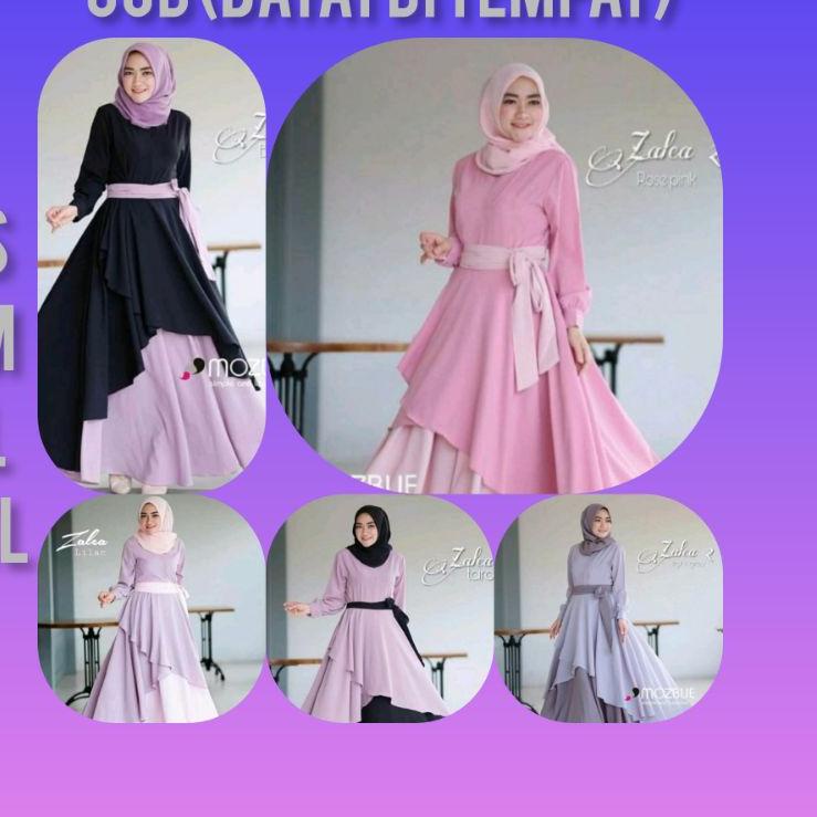 [14] Zalea maxy dress model terlaris size S,M,L,XL gamis wanita gamis muslimah gamis kekinian gamis 