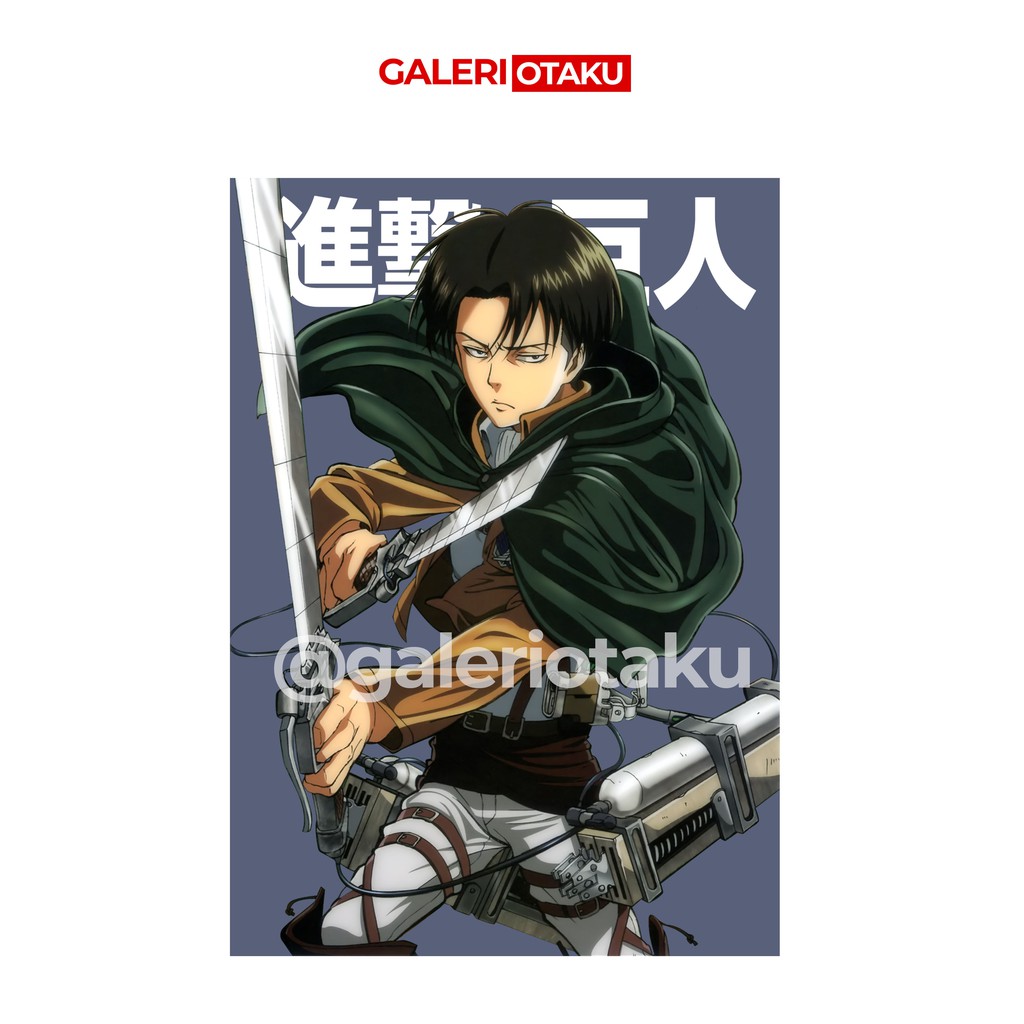 TOTE BAG ANIME BAHAN KANVAS ATTACK ON TITAN / LEVI ACKERMAN / SHINGEKI NO KYOJIN