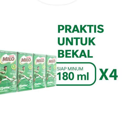 

Terbaik! MILO ACTIV-GO UHT Susu Coklat 180ml - 4 pcs ~