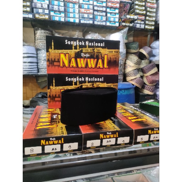 Songkok Radja NAWWAL ORI peci hitam nasional kopiah beludru PECI NAWWAL ASLI