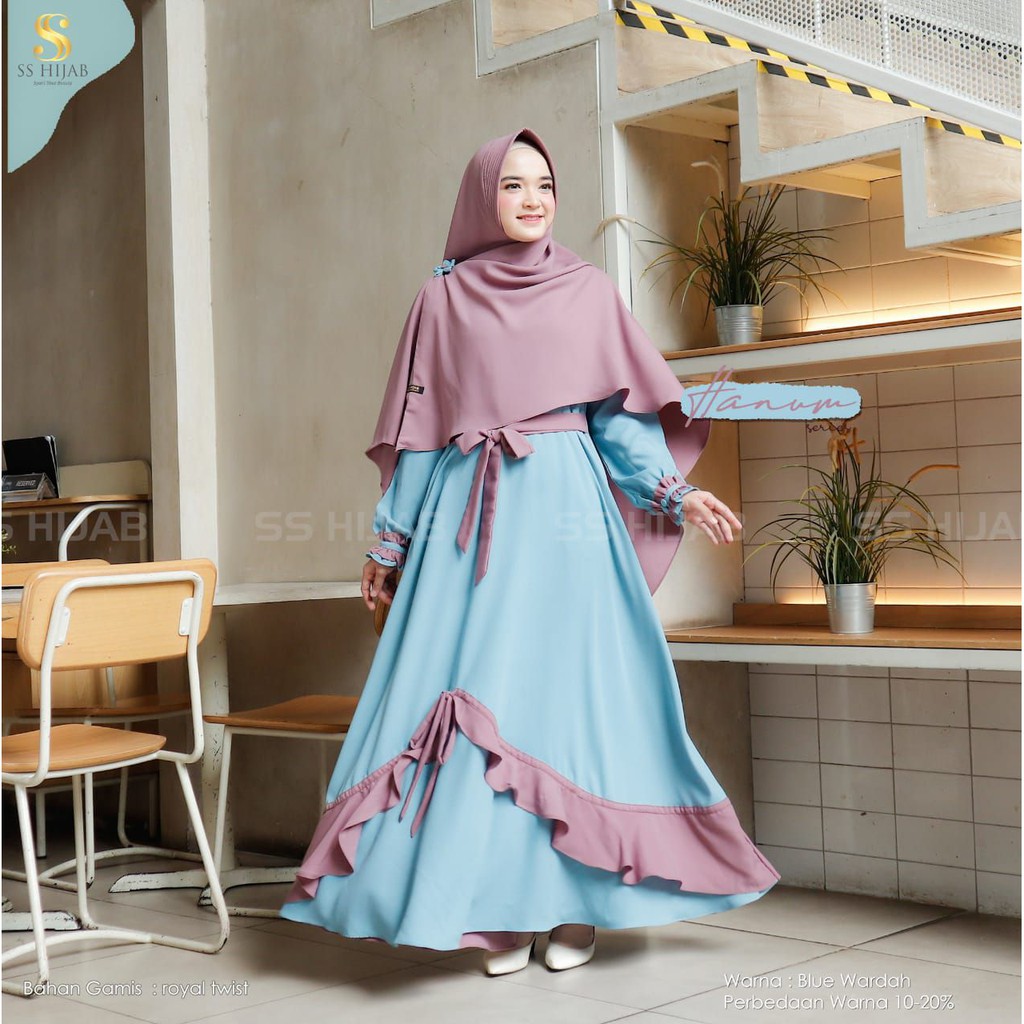 Hanum Set by SS Hijab | Gamis Hanum SS Hijab