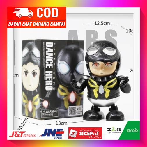 Mainan HADIAH KADO anak ROBOT ROBOT ROBOTAN DANCE DANCING ROBOT SPIDERMAN - ROBOT AVENGERS SPIDERMAN