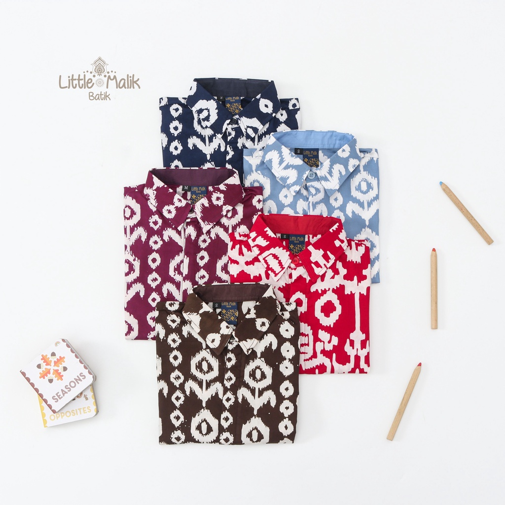 -Batik Organik- Kemeja Batik Anak Lengan Pendek By Little Malik Batik, Garutan