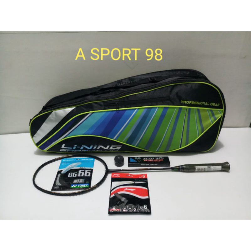 RAKET BADMINTON ORIGINAL LINING SUPER SERIES SS99 ACE black