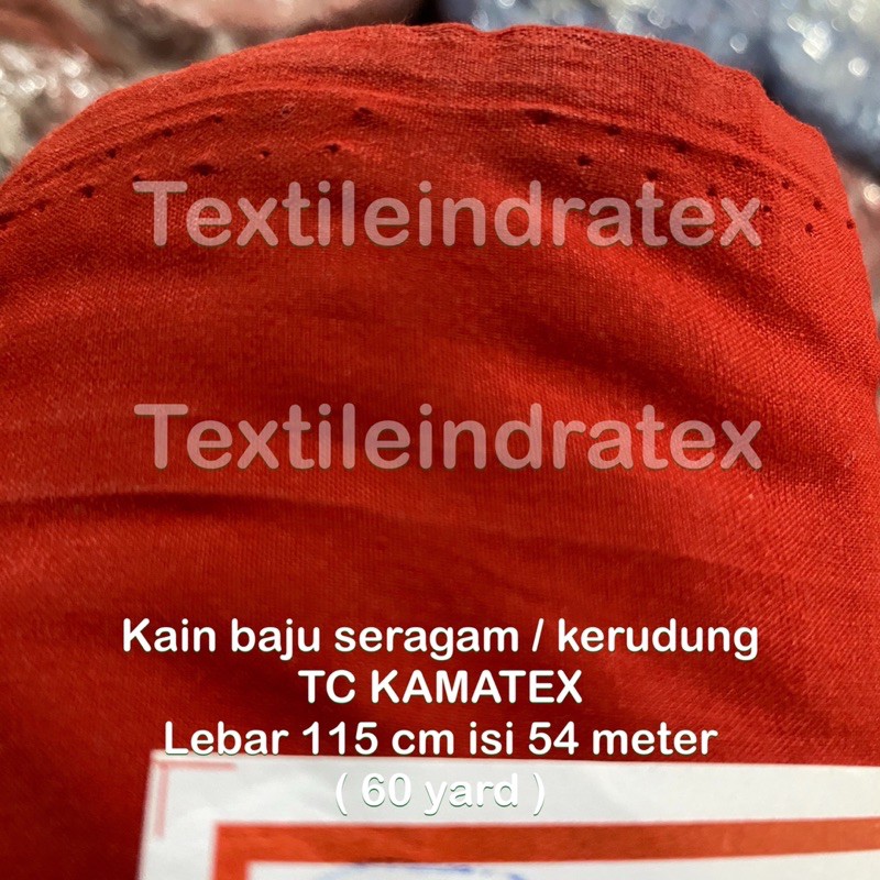 ( per 1 roll ) Kain katun jepang TC KAMATEX rollan lebar 115 cm isi 54 meter bahan baju kemeja seragam sekolah sd smp sma smk kerja gamis koko kaftan kerudung hijab jilbab lapisan masker craft kerajinan tangan kain kafan schrunchie schruncie