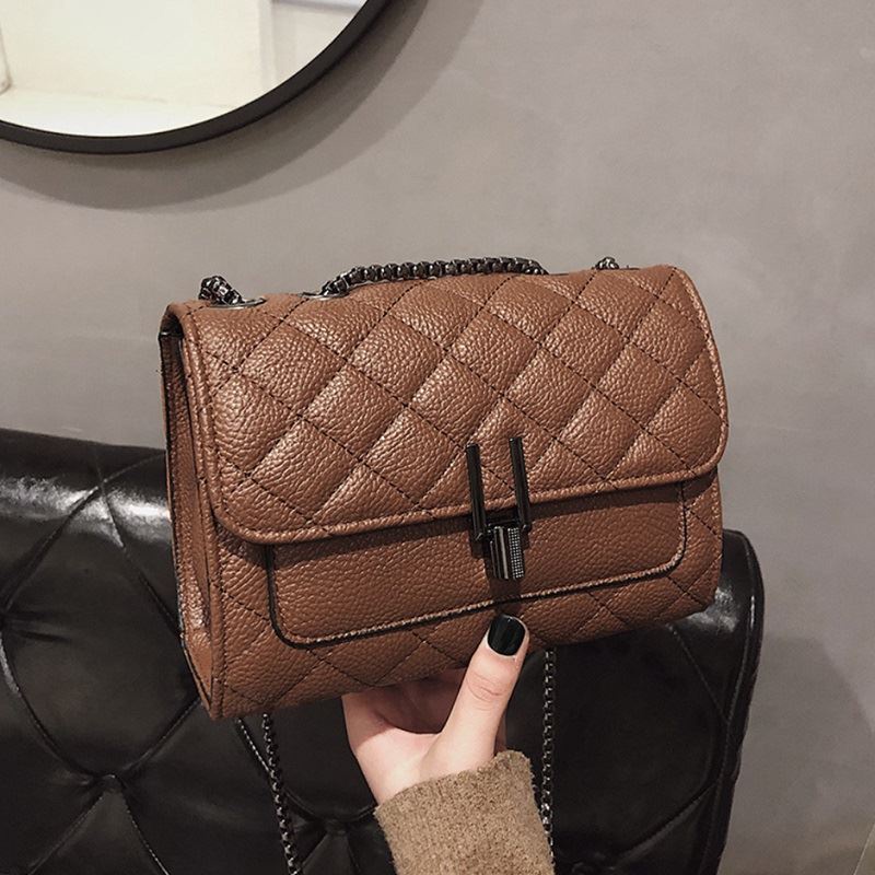 Amona Saha Tas Kondangan Wanita Elegan Mewah Clutch Selempang Import Terbaru 2021 Coffee JTF2644