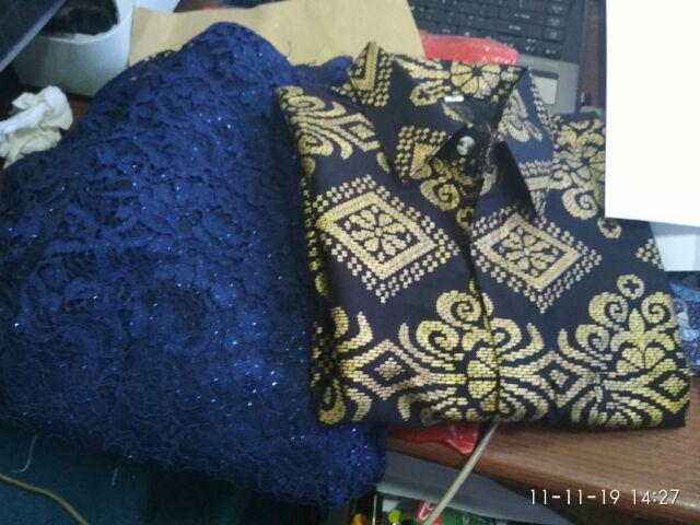 Sarimbit Batik Exclusive Broklat Brukat Premium Broklat Misbi Couple Prada Gamis Muslimah Panjang