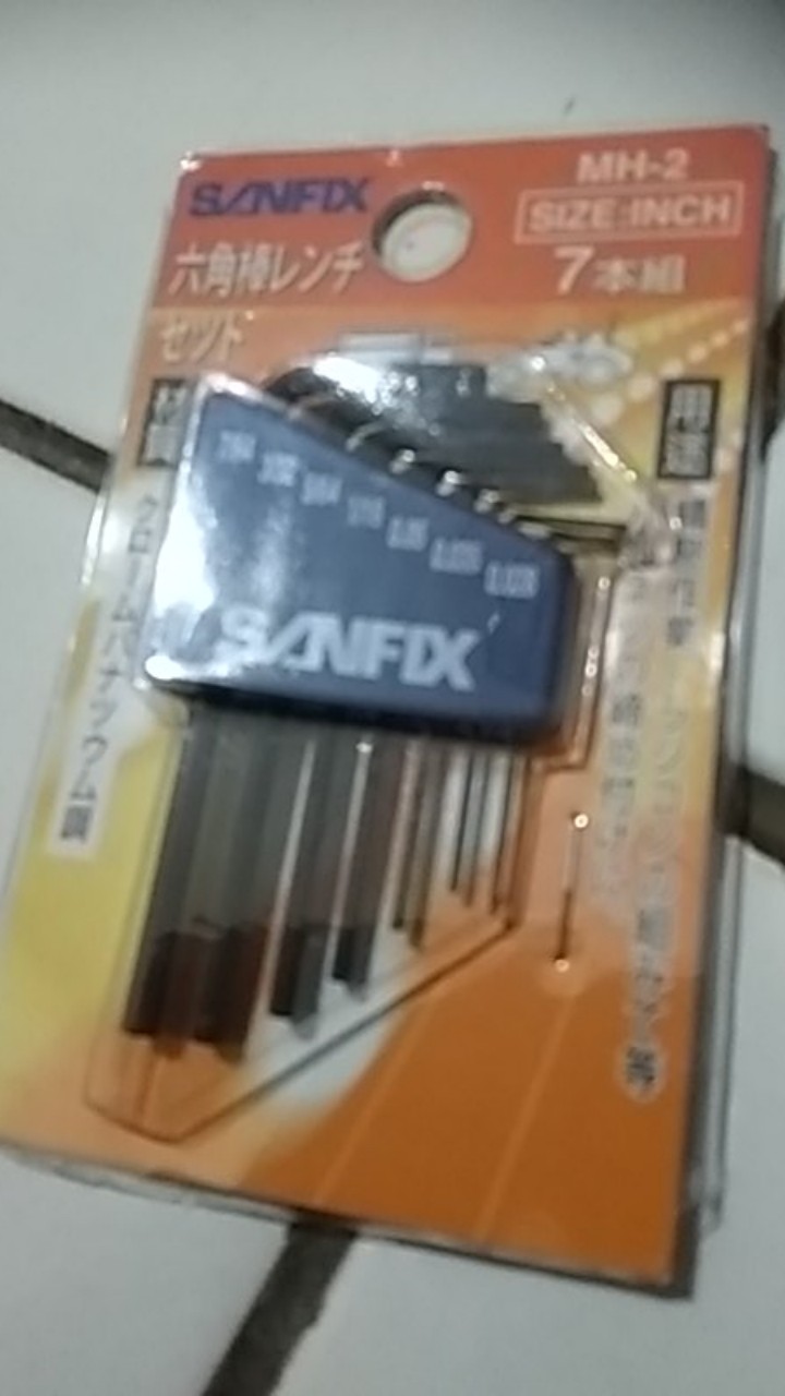 Kunci L Hex Key Mini Sanfix Mh-2 (inchi) 7 Pcs