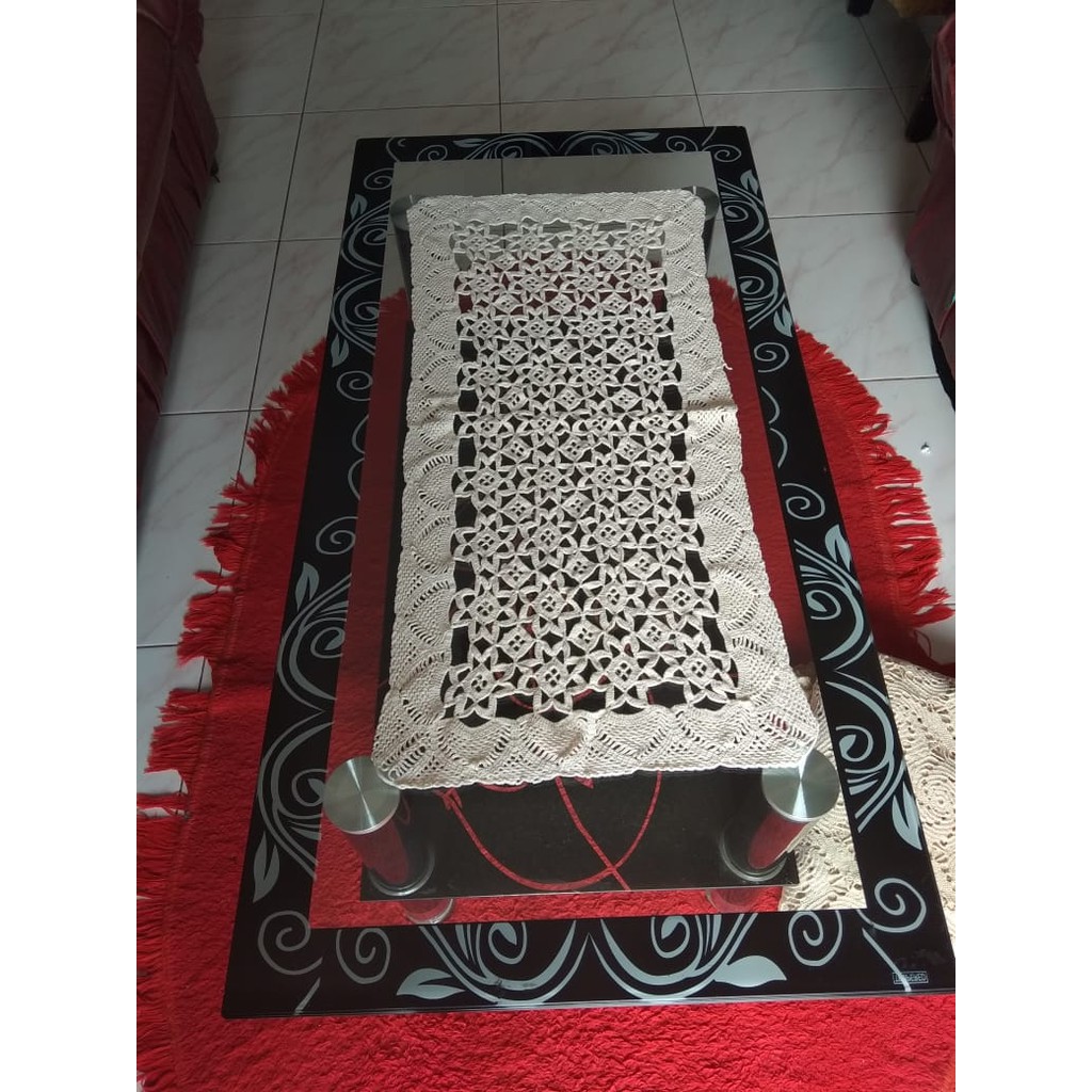 Taplak Meja Tamu Minimalis Rajut Shopee Indonesia