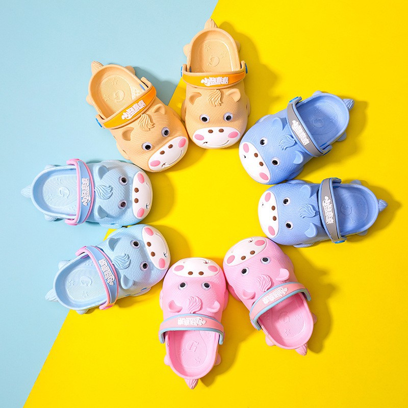 LittleAaron HELLO MOO PAO2 Sandal Anak Laki Laki Perempuan Bahan Karet Model Lucu 0-5 Tahun Import Sport Termurah Sendal Bayi Anak Cewek Cowok