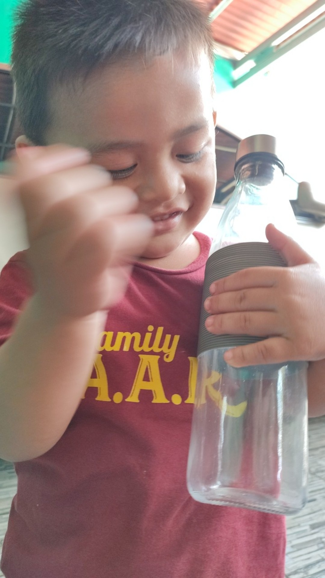 Botol Kaca Tutup Stainless 750 Ml Silicone Holder | Glass Bottle | Drinking Bottle