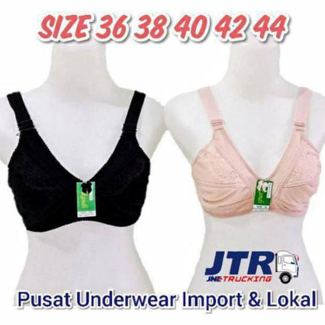 Bra Bh Sport Sportbra Fashion Wanita Tanpa Kawat dan Busa I BH SRIKANDI HITAM 36 38 40 42 44