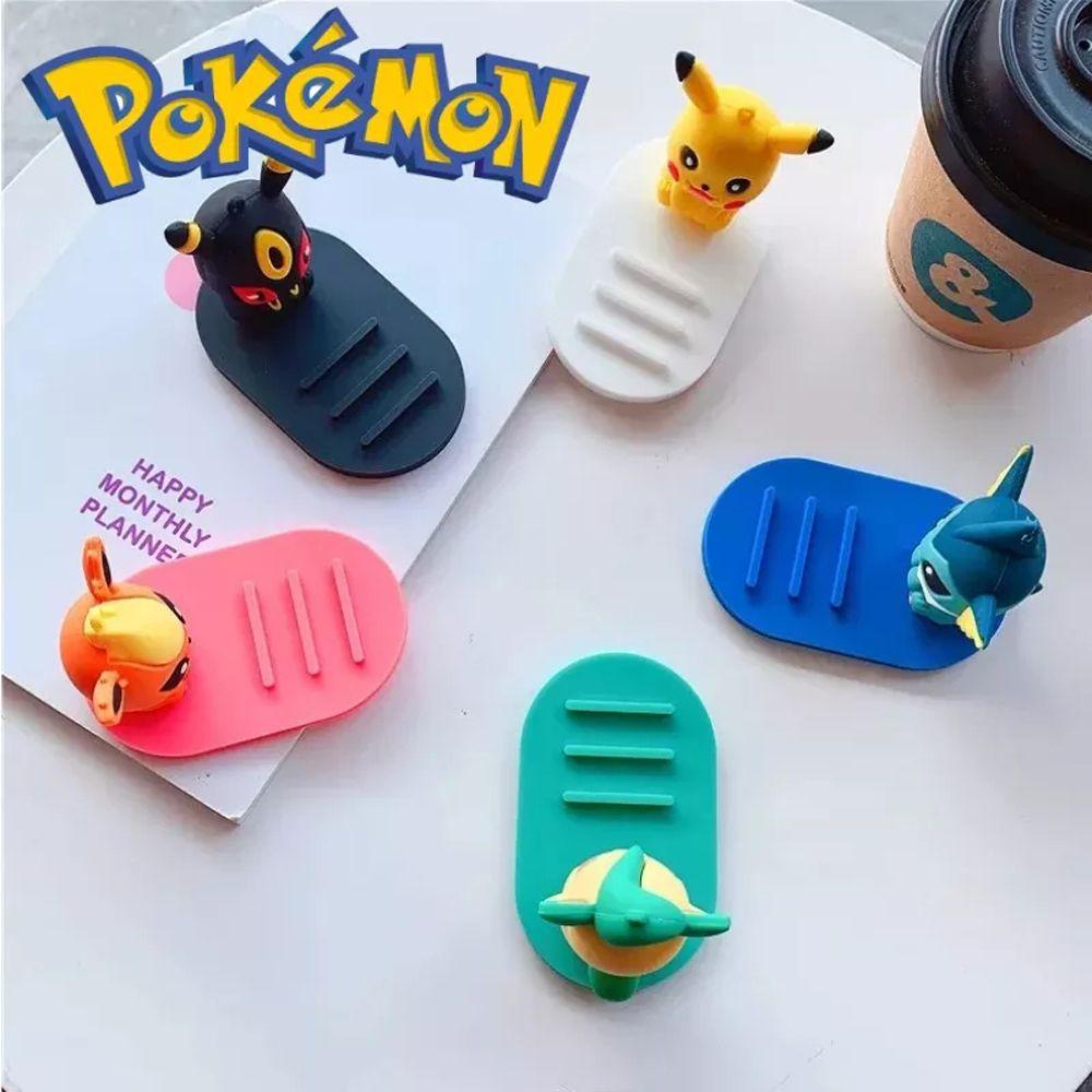 Rebuy Pokemon Phone Holders Jolteon Dekstop Dekorasi Pokemon Model Mainan Decor Eevee Eevee Family Dudukan Ponsel