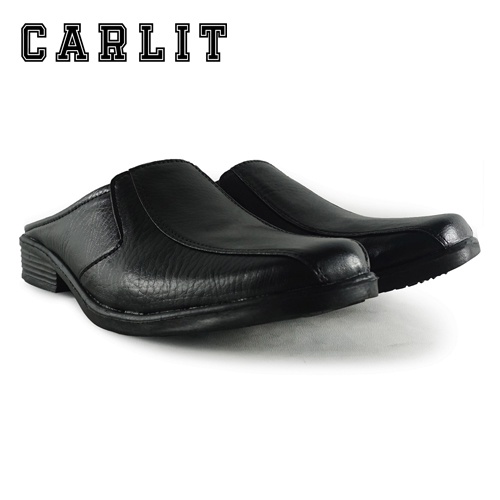 Sandal Selop Pria Sepatu Selop Pantofel Slop Kulit Sintetis Cocok Untuk Acara Formal Maupun Santai MDT 07