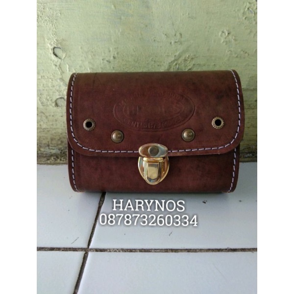 tas sadel sepeda onthel tas sadel oval dompet sadel sepeda onthel