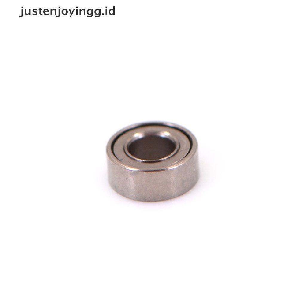 10pcs Mr63zz Bola Bearings Mini Bahan Baja Ukuran 3x6 X 2.5mm