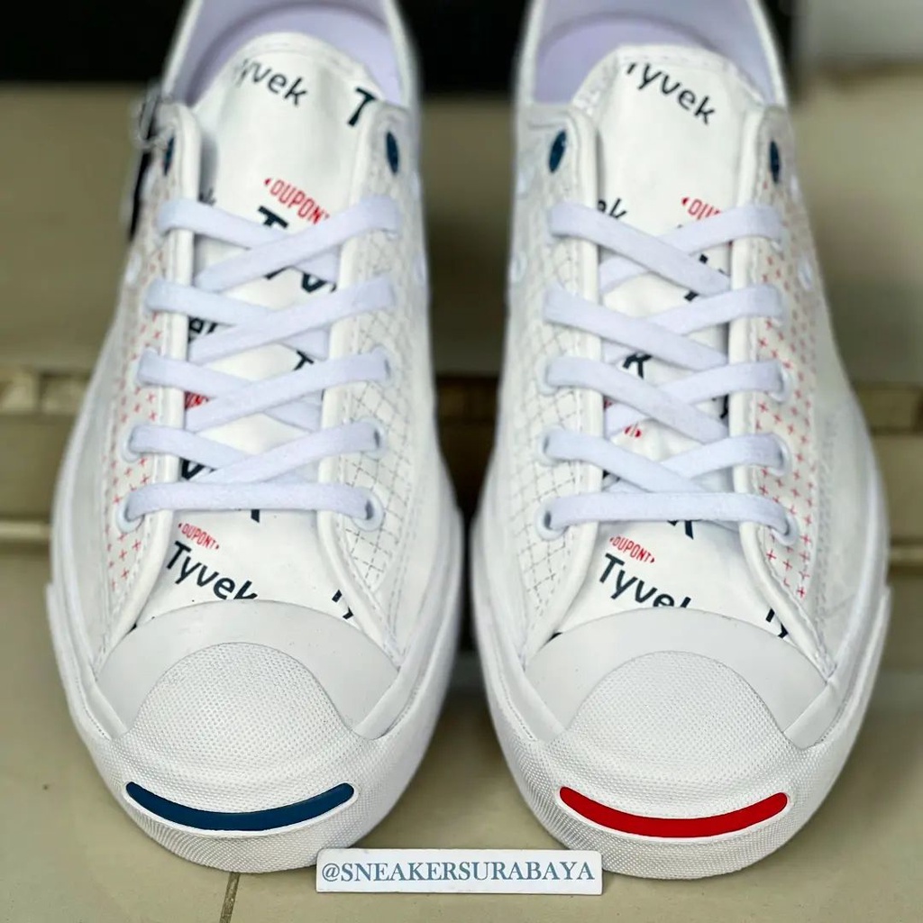 Converse Dupont Tyvek x Jack Purcell Ox Rally White
