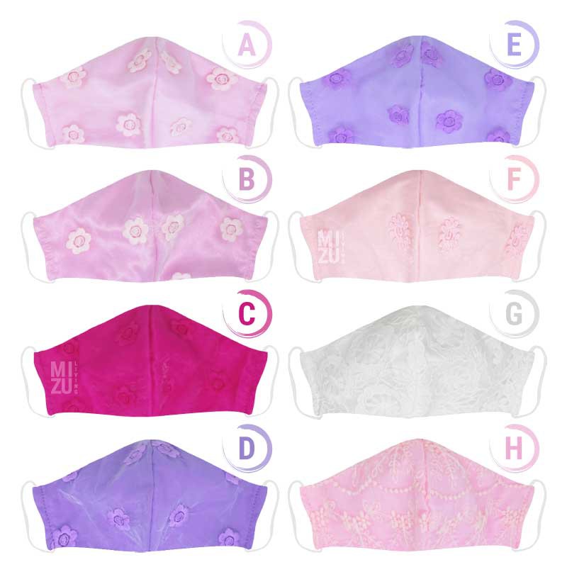 [SALE] MIZU DELICAT 8-12 KIDS Duckbill Lace Face Mask Masker Anak Kain Organza 3 Ply NON-MEDIS