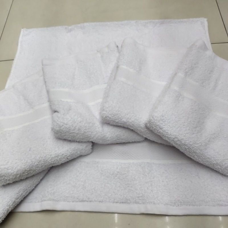 Handuk putih polos / handuk putih / handuk polos / handuk putih kecil
